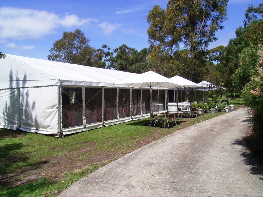 Party Tent - Clear Walls 10x30m