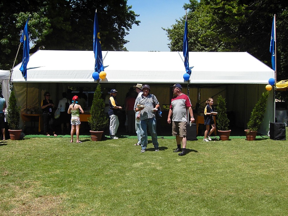 Party Tent - Refreshments Australia Day 6x9m